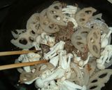れんこんと牛肉のオイスターしょうゆ炒め作り方6写真