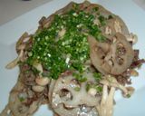 れんこんと牛肉のオイスターしょうゆ炒め作り方8写真