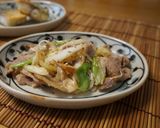 お弁当に☆塩麹豚肉とネギのソテー作り方4写真