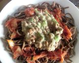 納豆!　キムチ!　温玉子!　蕎麦！作り方5写真