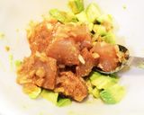 絶品！簡単ヘルシーまぐろアキポキサラダ♡作り方3写真