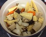 高野豆腐の煮しめビーガン・グルテンフリー作り方2写真