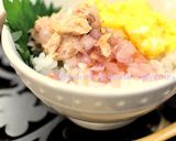 極旨ぴりっ✺塩たまねぎ大人ツナたま丼作り方5写真