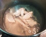 蒸し鶏入り一人分のかき玉スープもどき作り方3写真