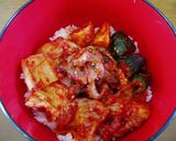 キムチの乳酸菌と酵素で簡単元気丼作り方2写真