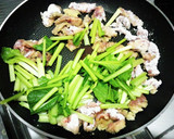 黒胡椒たっぷり小松菜と豚肉とろ～り炒め♪作り方5写真
