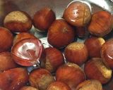 ちいさな土鍋で栗ごはん作り方1写真