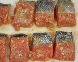 越後味噌漬けのキングサーモンフライ♪作り方1写真