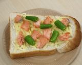 サーモンとししとうの和風ピザトースト☆作り方4写真