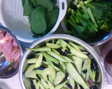簡単！茄子と小松菜の煮浸し作り方1写真