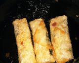 鶏ムネ肉梅しそチーズ春巻き作り方5写真