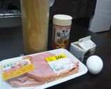 一人暮らしのカルボナーラ作り方1写真
