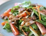 鶏から揚げのせ☆水菜サラダ作り方8写真