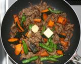 簡単☆乾燥かぼちゃと牛肉のバターじょうゆ作り方10写真
