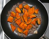簡単☆乾燥かぼちゃと牛肉のバターじょうゆ作り方8写真