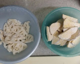 さつまいもと蓮根の甘い醤油味炒め？作り方2写真