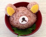 お食い初め〜キャラ膳〜リラックマ風㊗︎作り方6写真