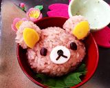 お食い初め〜キャラ膳〜リラックマ風㊗︎作り方8写真