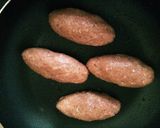 オクラ入りハンバーグ作り方4写真