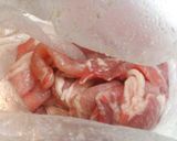 薄切りお肉で　ポークケチャップ♪作り方1写真