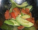 サーモンとアボカドの冷製パスタ作り方4写真
