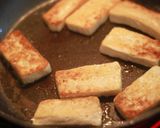 居酒屋風☆ニラ豚ソースの豆腐ステーキ作り方10写真