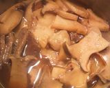ホルモンすき焼きのタレ煮込みエリンギ作り方3写真