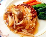 鶏ハンバーグ♡きのこみぞれソース作り方8写真