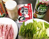アスパラとベーコンのペペロンチーノ作り方1写真