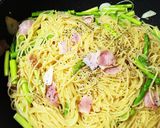 アスパラとベーコンのペペロンチーノ作り方5写真