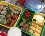 mエゴマ(大葉)とカニかまカラフル卵焼き作り方5写真