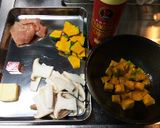 きのこと濃厚カボチャクリームパスタ作り方1写真