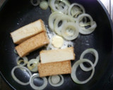 簡単♪厚揚げと玉ねぎのめんつゆバター作り方3写真