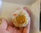 秋キャラ弁♪栗ご飯おにぎりと柿トマト作り方4写真