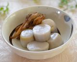 里芋の甘煮✿塩バターの焼き舞茸添え♫作り方6写真