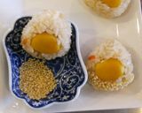 秋キャラ弁♪栗ご飯おにぎりと柿トマト作り方5写真