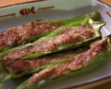 万願寺唐辛子の肉味噌グリル作り方6写真