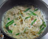 ヘルシー！しらたきで豚骨ラーメン風作り方5写真