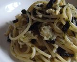 ワカメと炒り卵のスパゲティー作り方7写真
