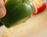 ピーマンのチキン詰めチーズ焼き作り方5写真