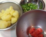 和洋どっちも合う☆明太子ポテトサラダ作り方1写真