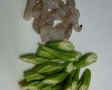 おくらと海老の上品なかきあげ作り方1写真