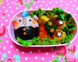 幼稚園 お弁当 キャラ弁♡ぶたくん作り方3写真
