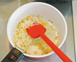 ミルクたっぷりコーンかきたま中華スープ作り方2写真