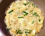 朝食にCaたっぷり卵かけご飯のお焼き作り方2写真