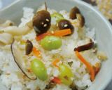 土鍋で炊飯☆キノコと銀杏の炊込みご飯作り方6写真