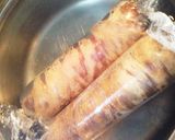 味噌味☆チャーシューみたいな簡単鶏ハム作り方9写真
