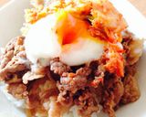 ランチに!簡単温玉牛丼☆作り方4写真