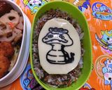海苔　キャラ弁　コマさん　妖怪　マリオ等作り方9写真