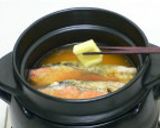 土鍋でご飯☆鮭とイクラの親子丼作り方4写真